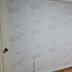 Residential Wallpaper | Rustic World Map - Wallpaper