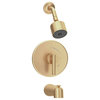 Dia Tub and Shower Faucet Trim Kit Single Handle, Single Spray, Brushed Bronze