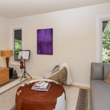 Contemporary Den and Music Room with New Windows - Renewal by Andersen NJ