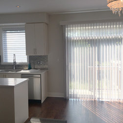 Kitchen & Breakfast Window Coverings - Vertical Blinds
