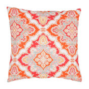 Jaipur Living Zoie Orange/Red Medallion Indoor/Outdoor Throw Pillow 18"