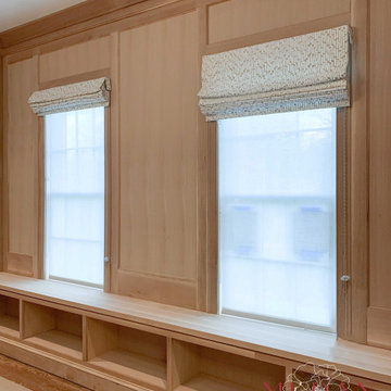 Custom Wood-Paneled Study