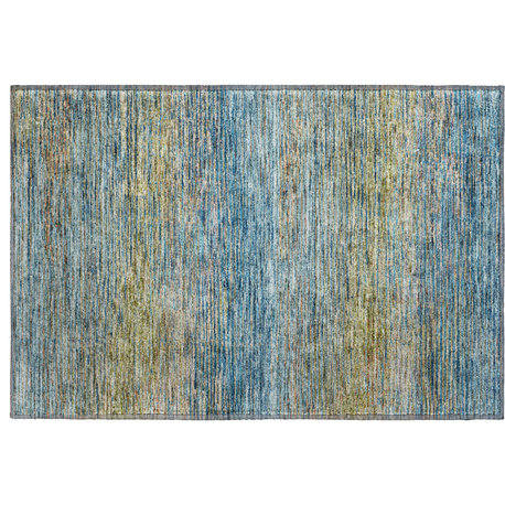 Luxury Washable Trevi TV1 Denim 1'8" x 2'6" Rug