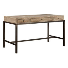 Solid Oak Roll Top Desks Houzz Oak And Iron Minimalist Desk