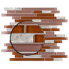 Tessera Piano Bordeaux Glass Wall Tile