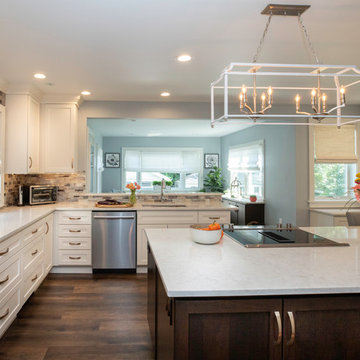 Two-Tone Kitchen Remodel | Oversized Island & Open-Concept Layout
