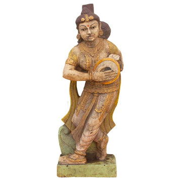 Southern Indian Antique Painted Figure