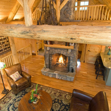 Unique Hybrid of Conventional, Timber and Log Framed Home
