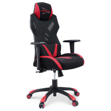 Speedster Mesh Gaming Computer Chair, Black Red