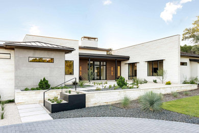 Contemporary exterior home idea in Austin