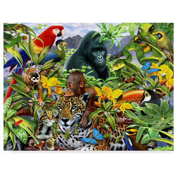 "The Jungle" by Howard Robinson, Canvas Art