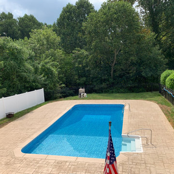 Stamp Concrete Pool Deck in Hockessin