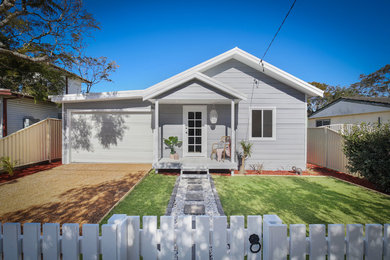 Photo of a beach style entryway in Sydney.