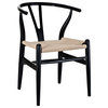 Amish Dining Wood Armchair, Black