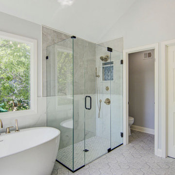 Classic & Clean Primary Bath Remodel Overland Park, KS