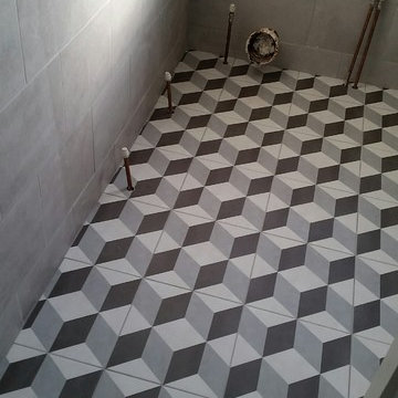 3D Cube Floor tiles