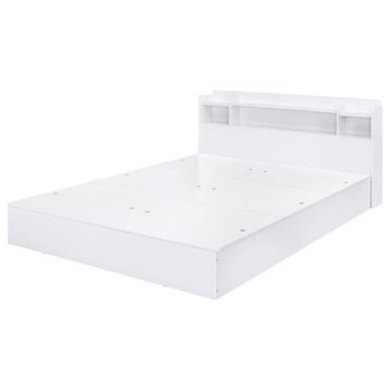 Bd00548Q Queen Bed With Storage, White Finish