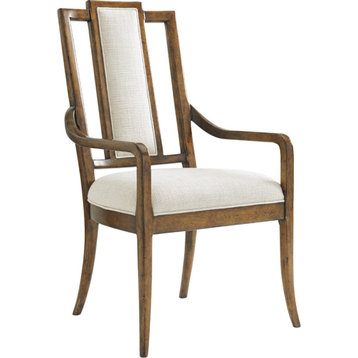 St. Barts Splat Back Arm Chair - Natural