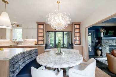 Dining room - transitional dining room idea in Cleveland