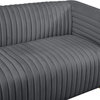 Ravish Velvet Upholstered Sofa, Gray