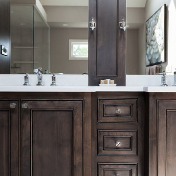 Ebony Master Bath Vanity Cabinetry