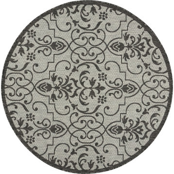 Nourison Country Side CTR04 Rug 5' Round Ivory/Charcoal Rug
