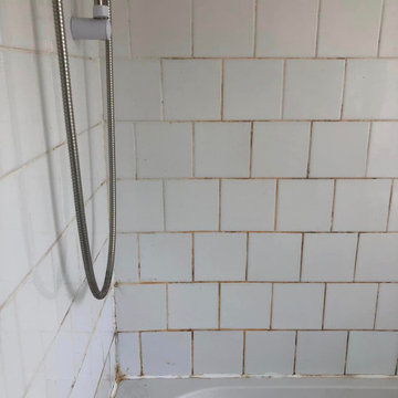 Ceramic Tiled Shower Cubicle Refreshed for new Tenants in Swanwick