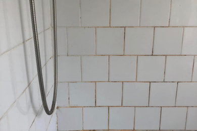 Ceramic Tiled Shower Cubicle Refreshed for new Tenants in Swanwick