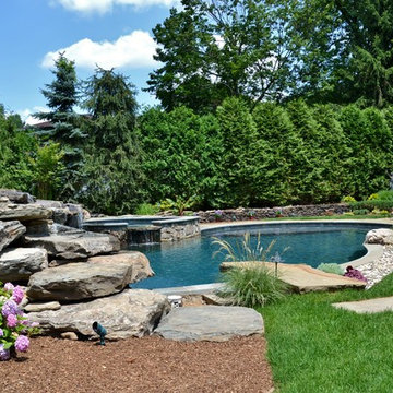 Pool and Waterfall in Natural Setting