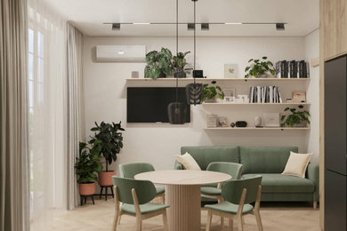 Inspiration for a contemporary kitchen remodel in Other