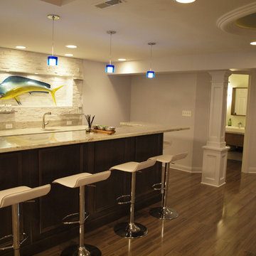 Lake Forest Basement Remodel - By Leslie Lee at Normandy Remodeling