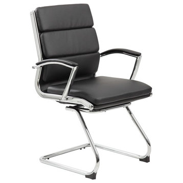 Boss Executive Caressoftplus Chair With Metal Chrome Finish, Mid Back