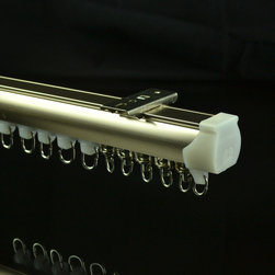 CHR8020 Rose Gold Ceiling Mounted Custom Made Length Single Curtain Tracks and R - Window Treatment Accessories