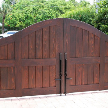 Custom cypress driveway Gate