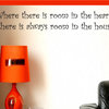 Room in the heart Vinyl Wall Decal guestquotes07, Light Blue, 36 in.