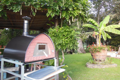Wood fired pizza oven Outdoor in garden Pizza Party