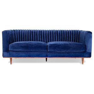 Claudia Leather Sofa Emerald Midcentury Sofas By