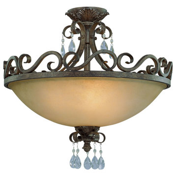 Craftmade 25634-FR 24" 4 Light Traditional / Classic Ceiling - French Roast