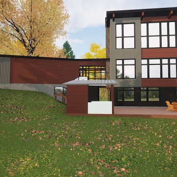 Ottawa River Modern Custom Waterfront Home
