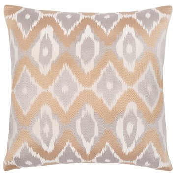 Ikat Luxe 20"H x 20"W Pillow Kit, Polyester Insert