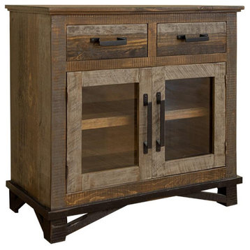 Crafters and Weavers Greenview Loft Rustic Modern Entry Cabinet