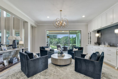 Inspiration for a transitional home design remodel in Austin