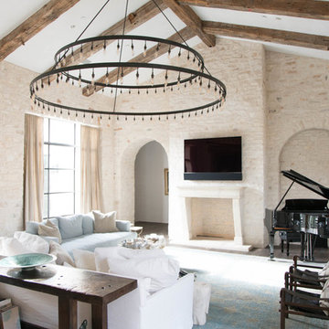 Reclaimed Beams With Post Oak