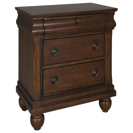 Night Stand, Rustic Cherry Finish