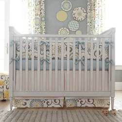 Spa Pom Pon Play Crib Skirt - Baby Bedding