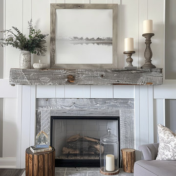 Colored Fireplace Mantels