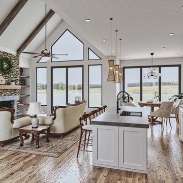 Craftsman / Ranch House Plan - Montana Cabin B 19010 by Garrell Associates