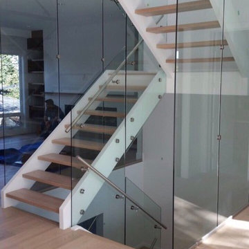 Class railing and class door
