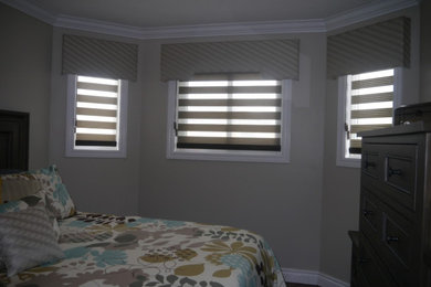 Dual Shades with Fabric Wrapped Cornices - Matalino Home
