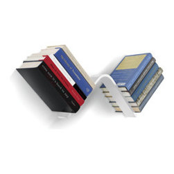 Book Float Wall Shelf in White - Display And Wall Shelves 